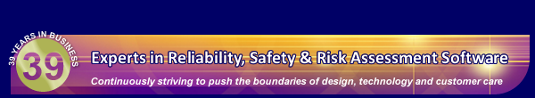 Experts in reliability, safety and risk assessment software