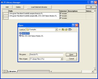 Componnet Library Dialog Box